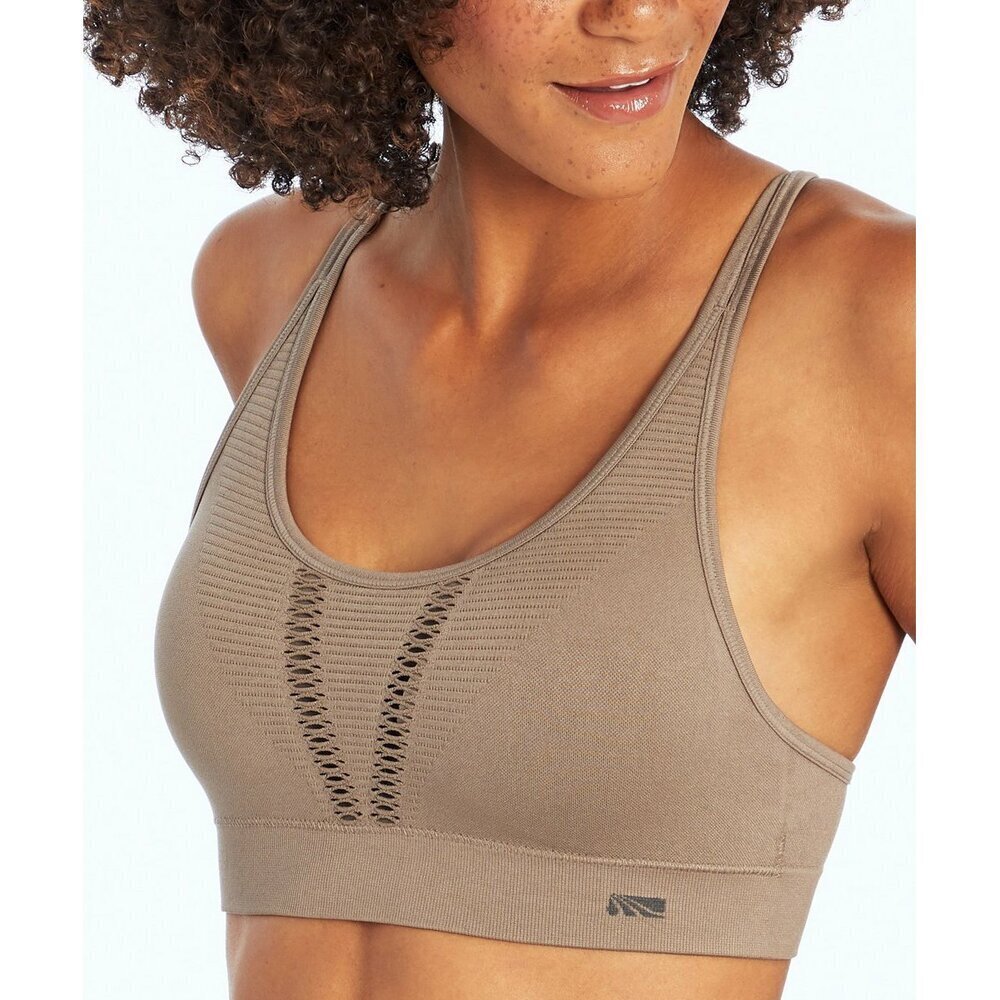 MARIKA Seamless LAW impact Sports Bra $65 size XS in cinder